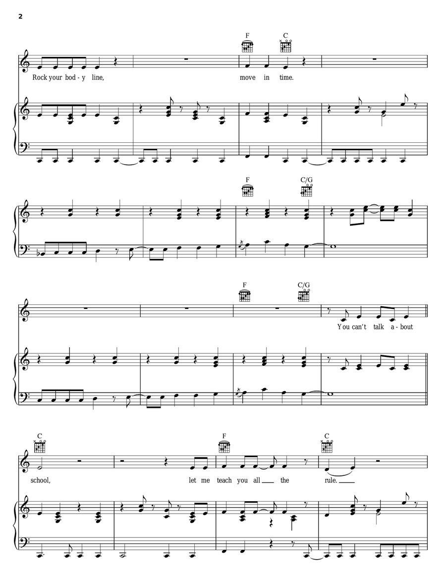 Reggae Got Soul Piano, Vocal, Guitar scores gallery preview page 2