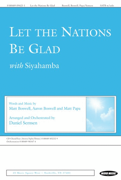 Let The Nations Be Glad - Anthem image number null