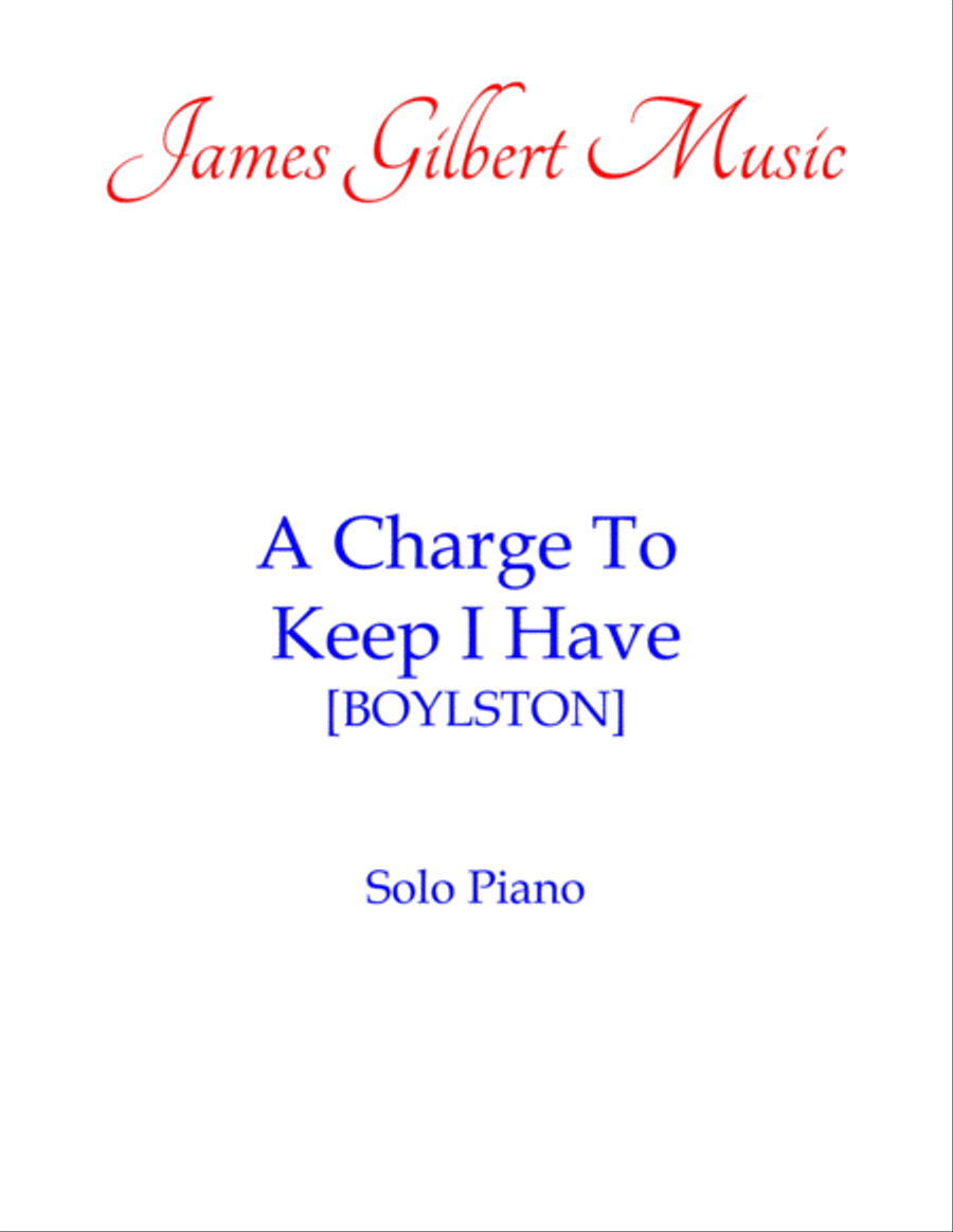 A Charge To Keep I Have Piano Solo scores gallery preview page 1