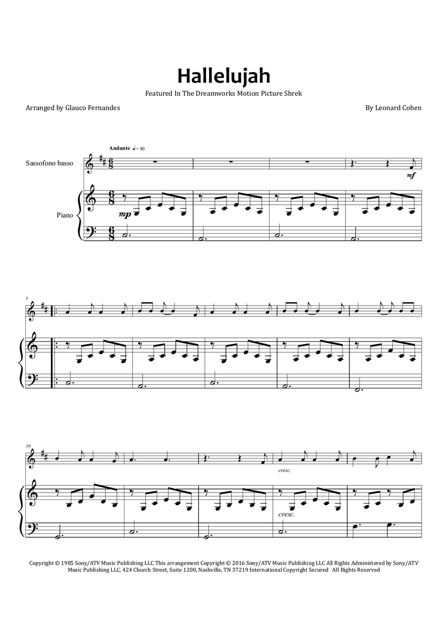 Hallelujah Chamber Music scores gallery preview page 1