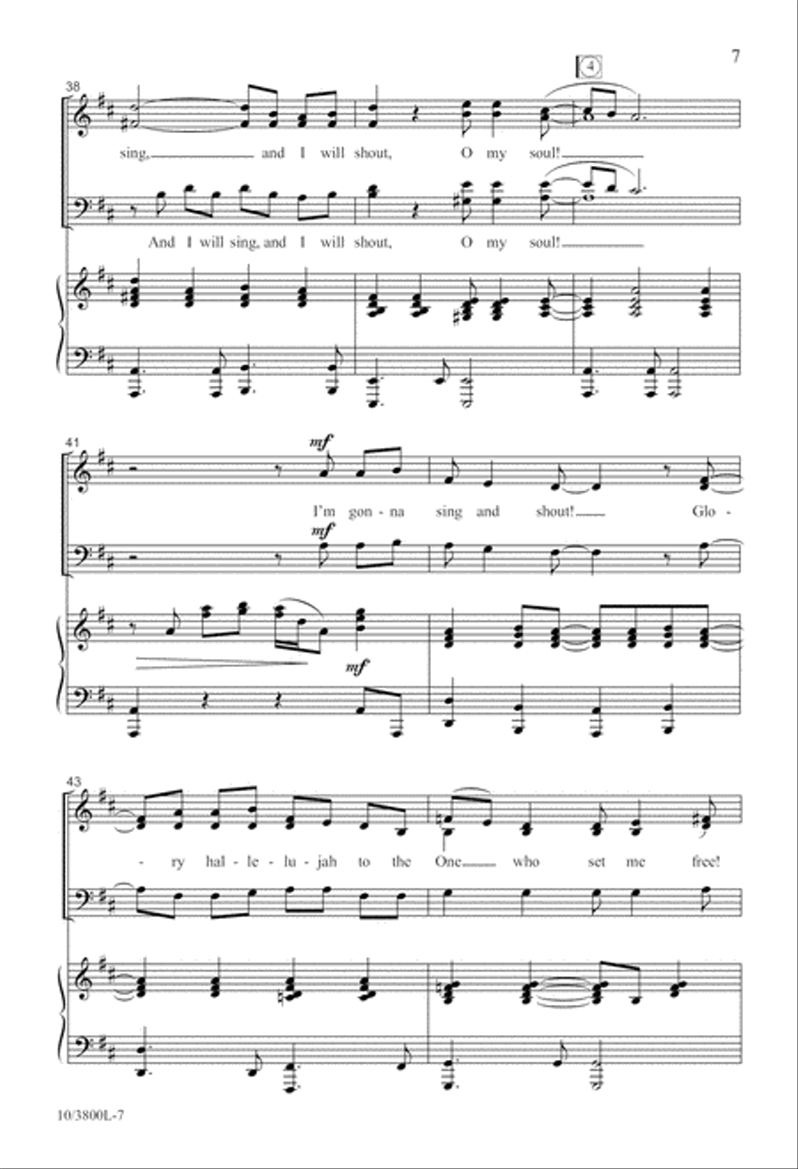I'm Gonna Sing and Shout! 4-Part scores gallery preview page 7
