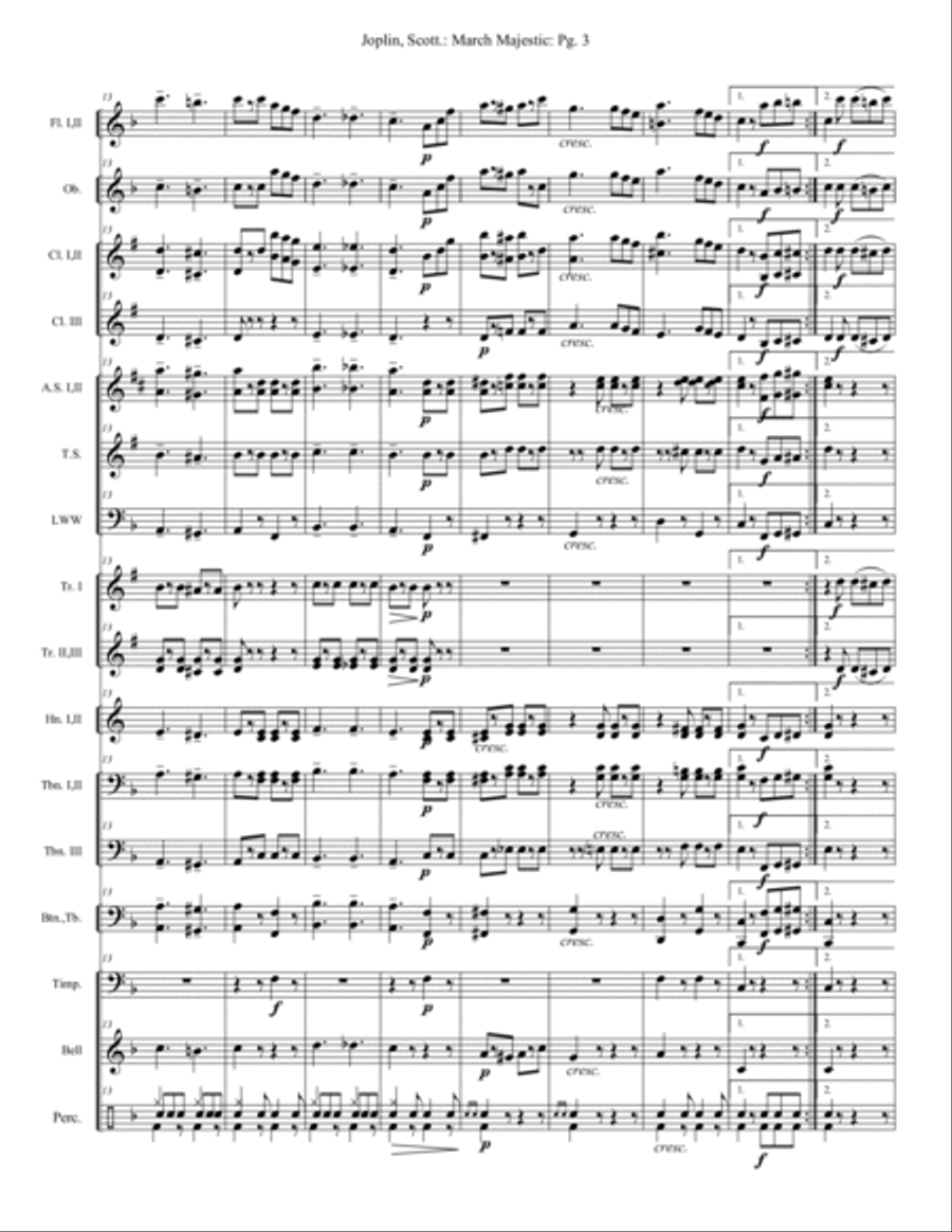 March Majestic - Extra Score Small Ensemble scores gallery preview page 3
