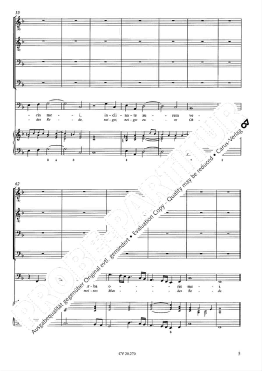 Attendite, popule meus Bass Voice scores gallery preview page 6