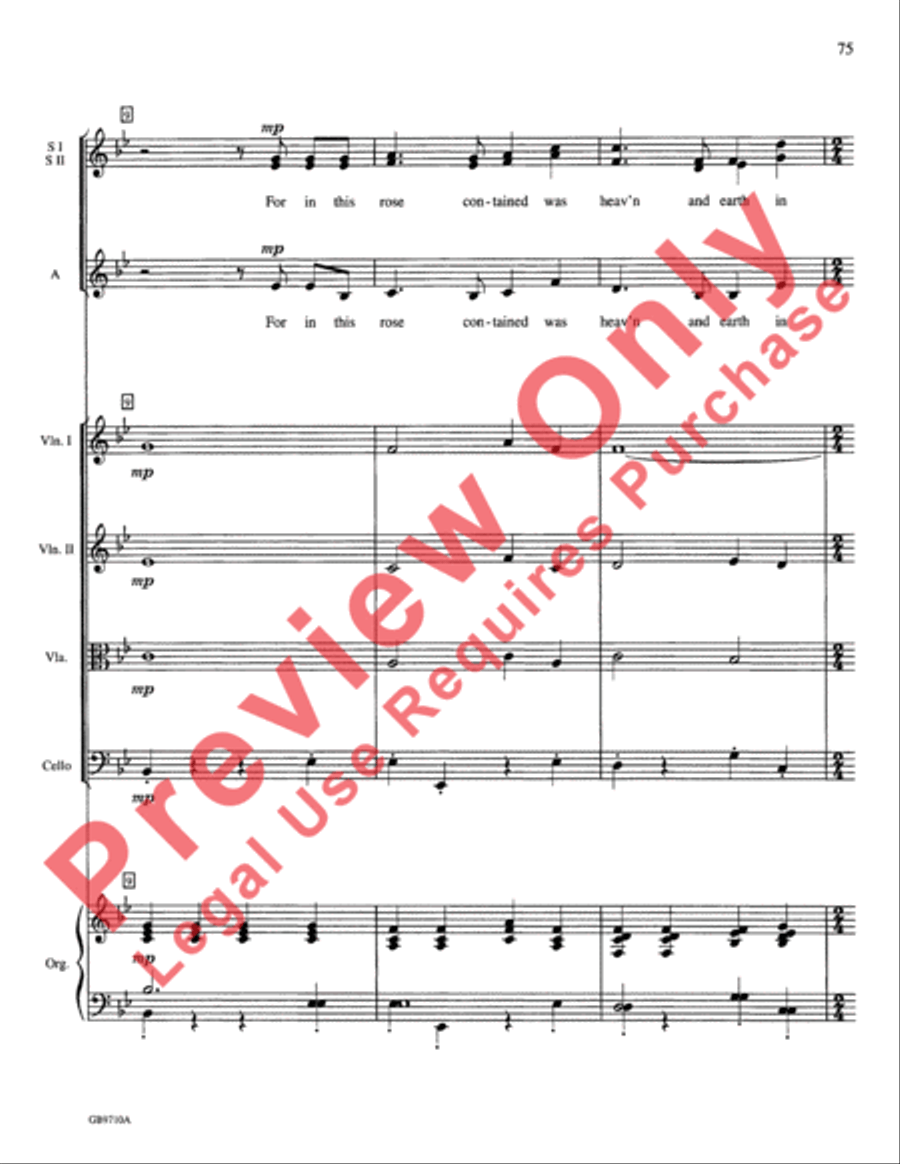 A Festival of Lessons and Carols Choir scores gallery preview page 76