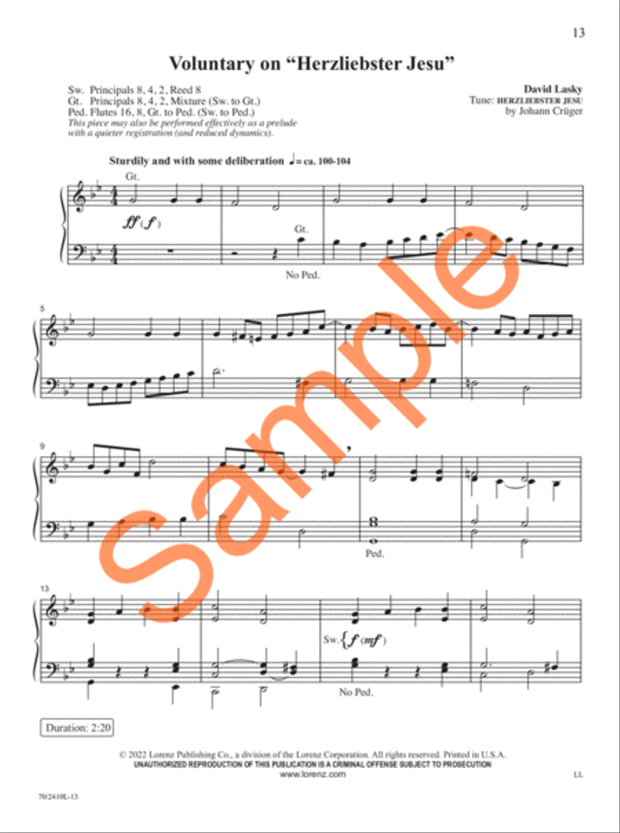 Easy Organ Library, Vol. 73 Organ Solo scores gallery preview page 9