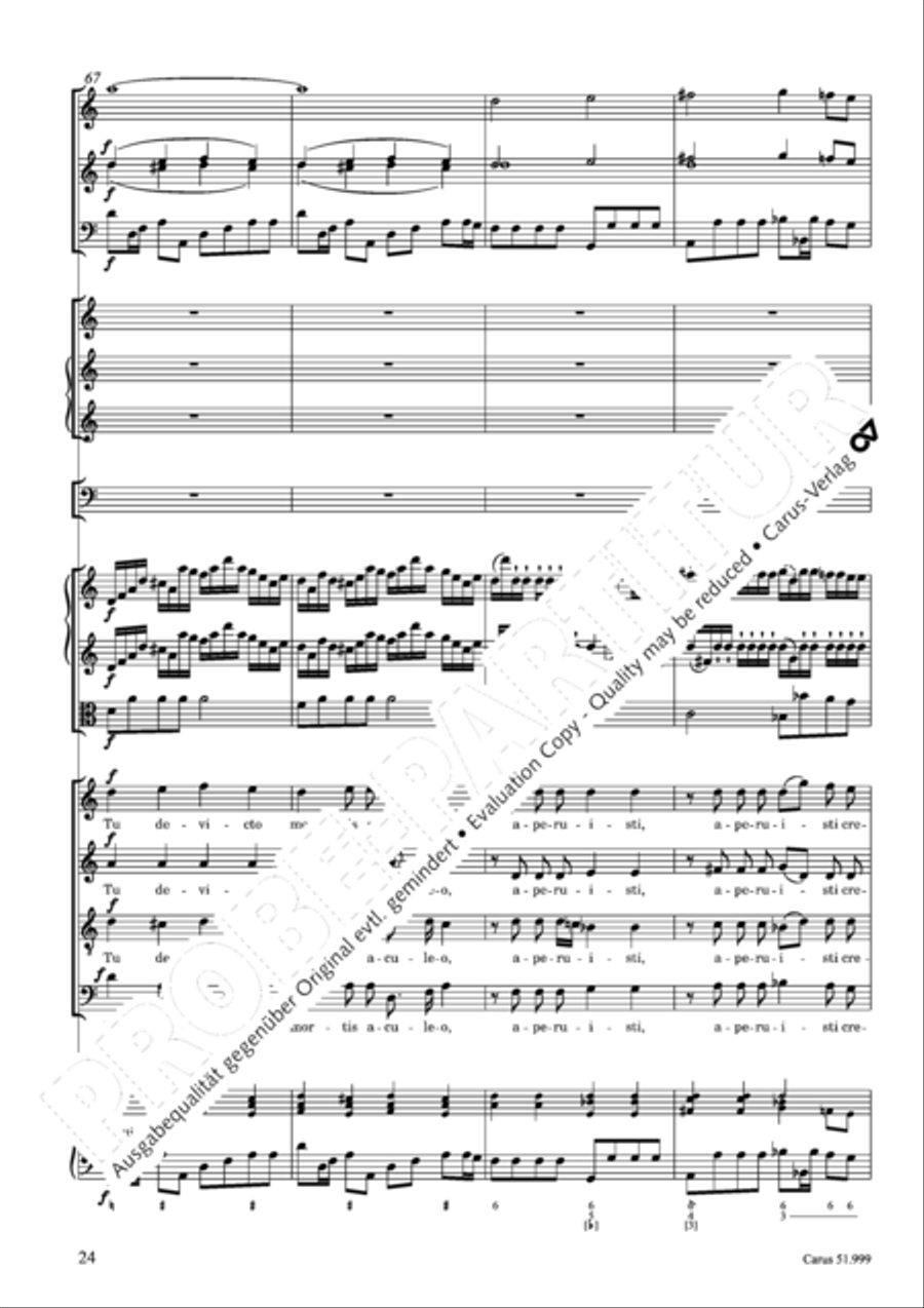 Te Deum Te Deum 4-Part scores gallery preview page 25