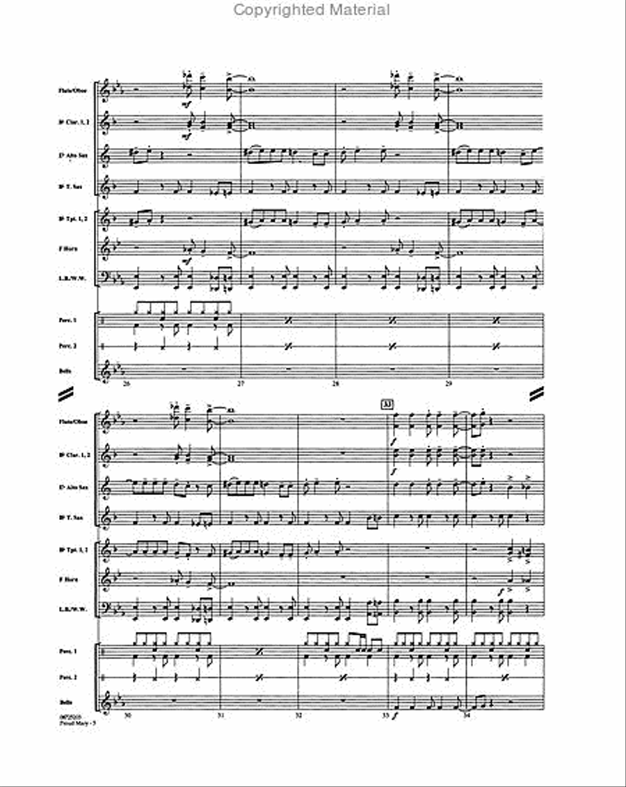 Proud Mary Concert Band scores gallery preview page 5