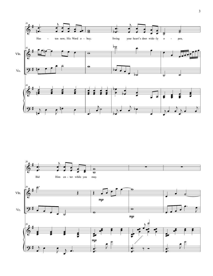 Have You Any Room for Jesus SA scores gallery preview page 3