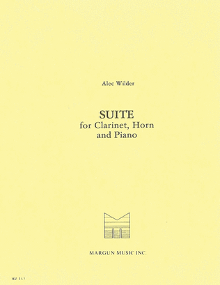 Book cover for Suite for Clarinet, Horn and Piano