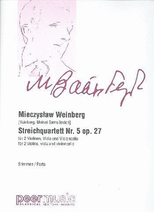Book cover for Streichquartett Nr. 5 Op. 27