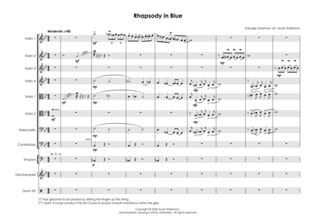 Rhapsody In Blue - string ensemble / string octet image number null