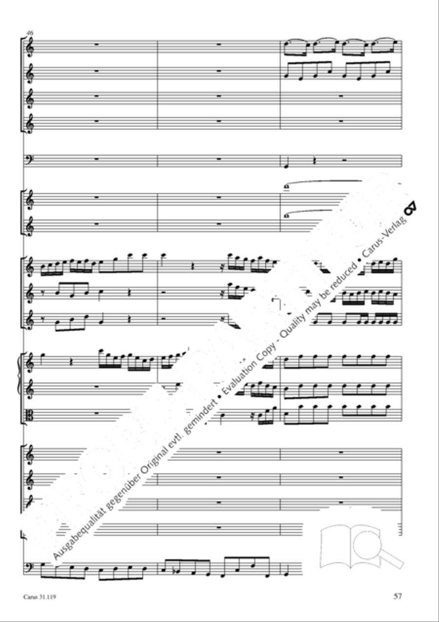 Praise the Lord, O Jerusalem (Preise, Jerusalem, den Herrn) 4-Part scores gallery preview page 58