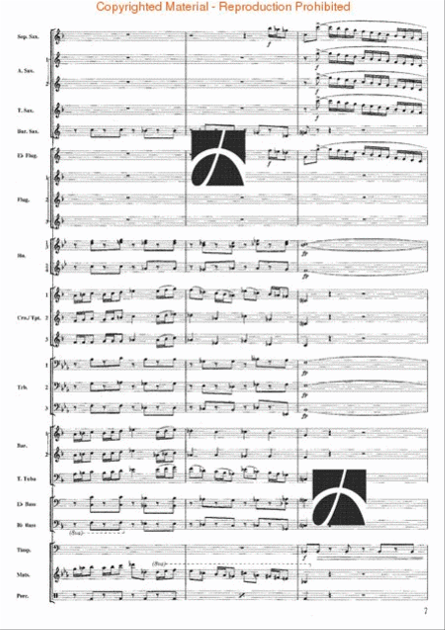 Firework Concert Band scores gallery preview page 6