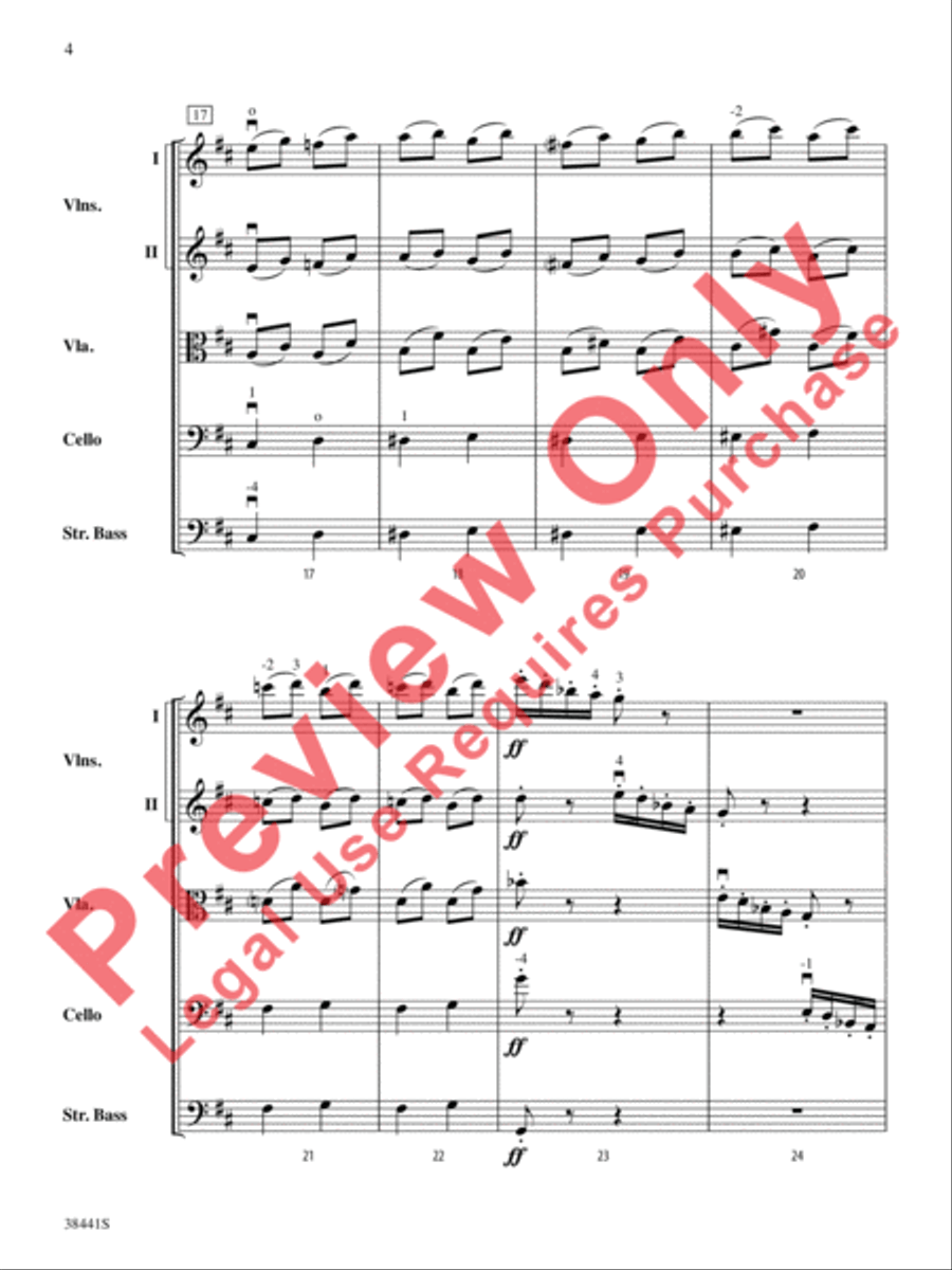 February: Carnival (from The Seasons) String Orchestra scores gallery preview page 5