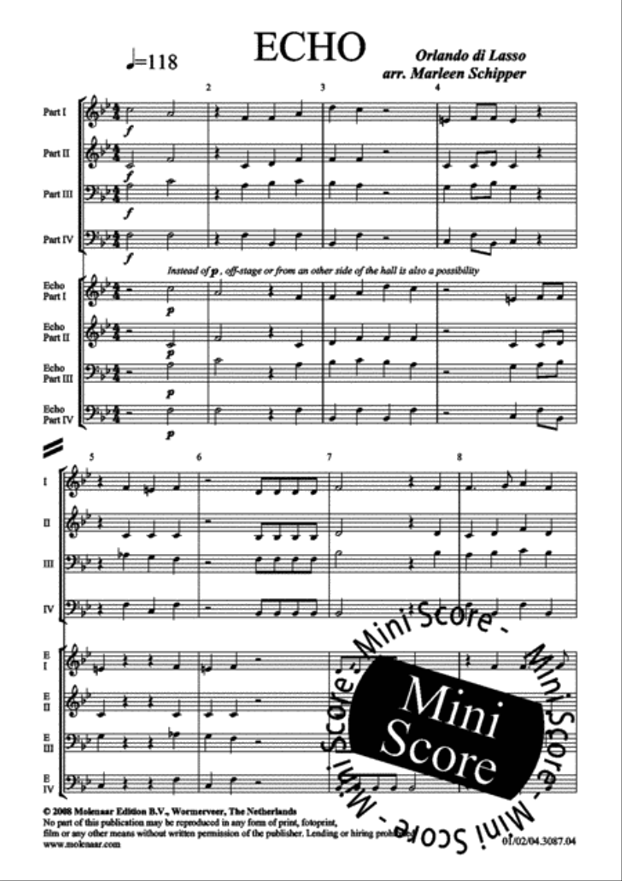 Echo Echo Concert Band scores gallery preview page 7