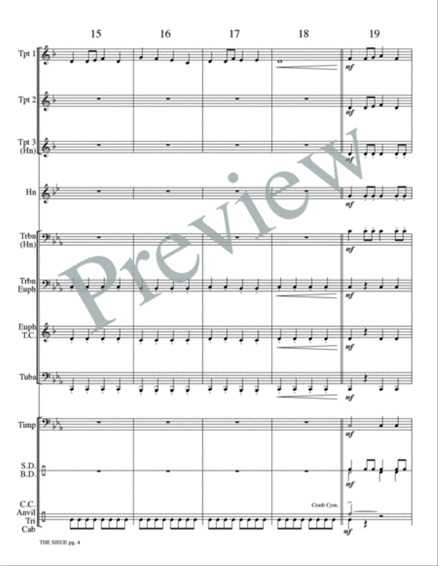 The Siege The Siege Small Ensemble scores gallery preview page 6