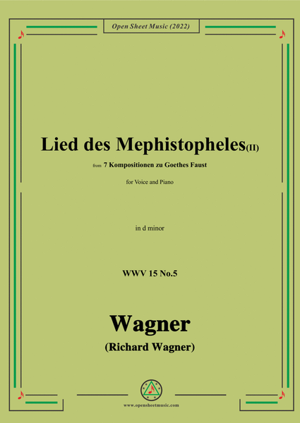 R. Wagner-Lied des Mephistopheles(II),in d minor,WWV 15 No.5 image number null