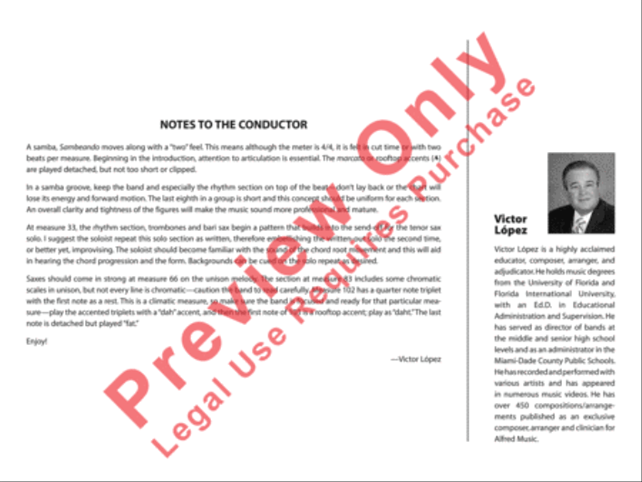 Sambeando Jazz Ensemble scores gallery preview page 3