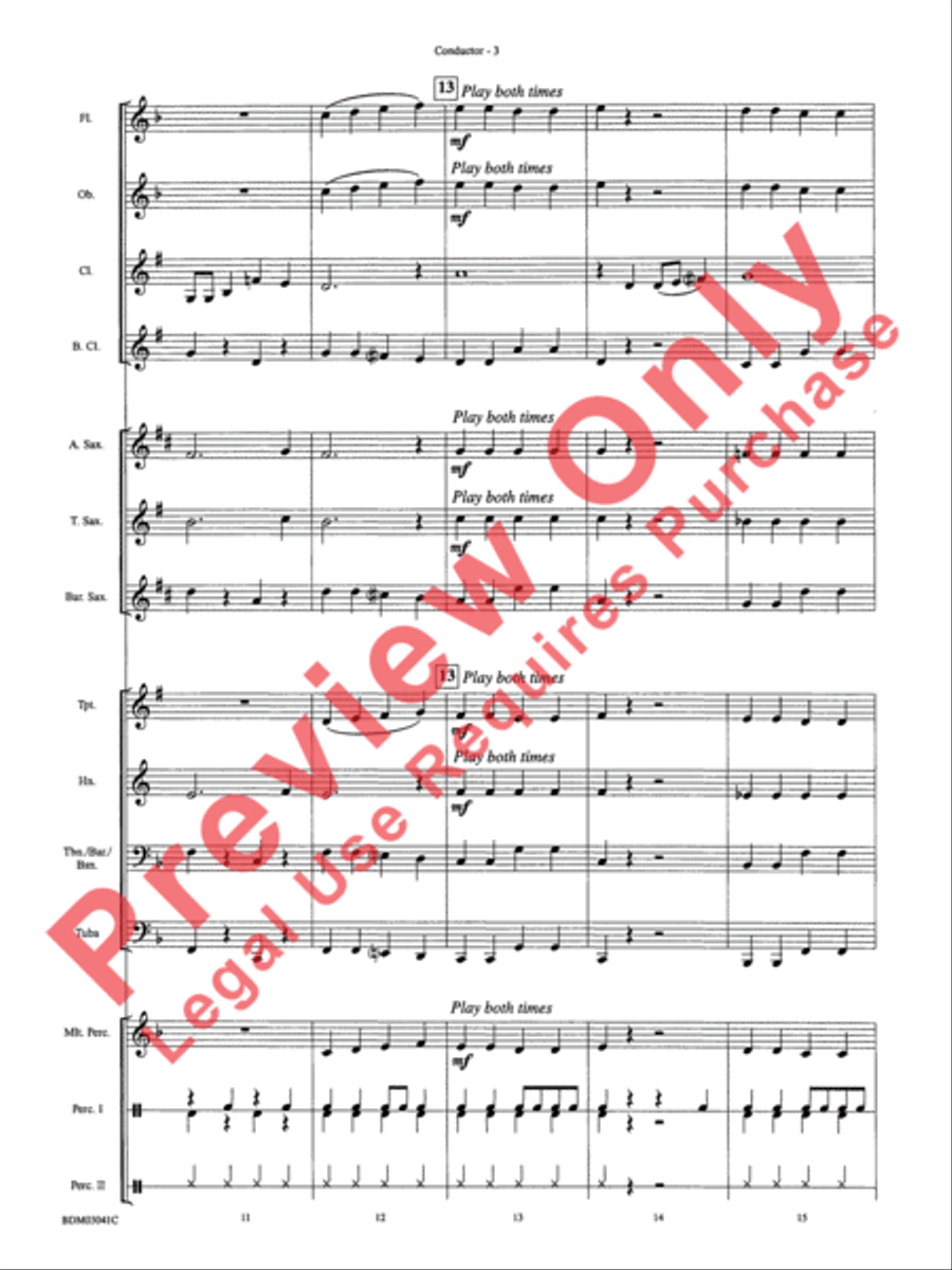 Clarinet Cookin' Clarinet Cookin' Concert Band scores gallery preview page 6