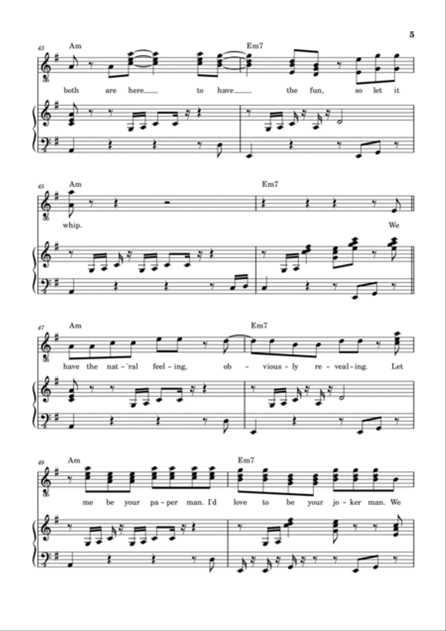 Let It Whip Piano, Vocal, Guitar scores gallery preview page 6