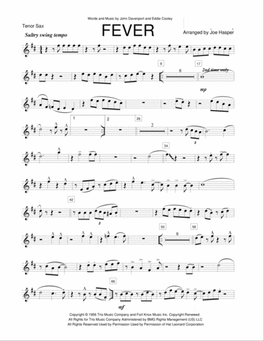 Fever Small Ensemble scores gallery preview page 6