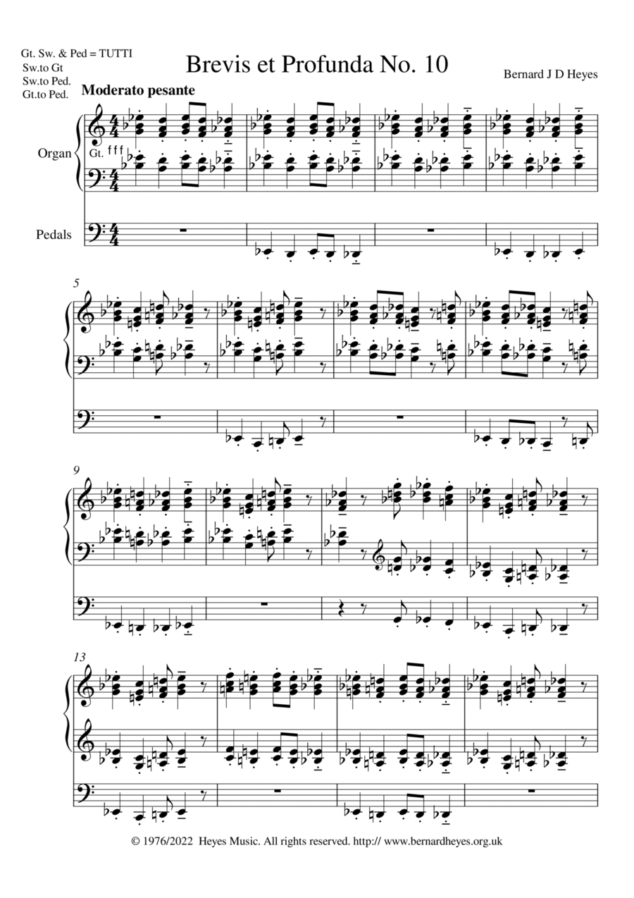 Brevis et Profunda No. 10