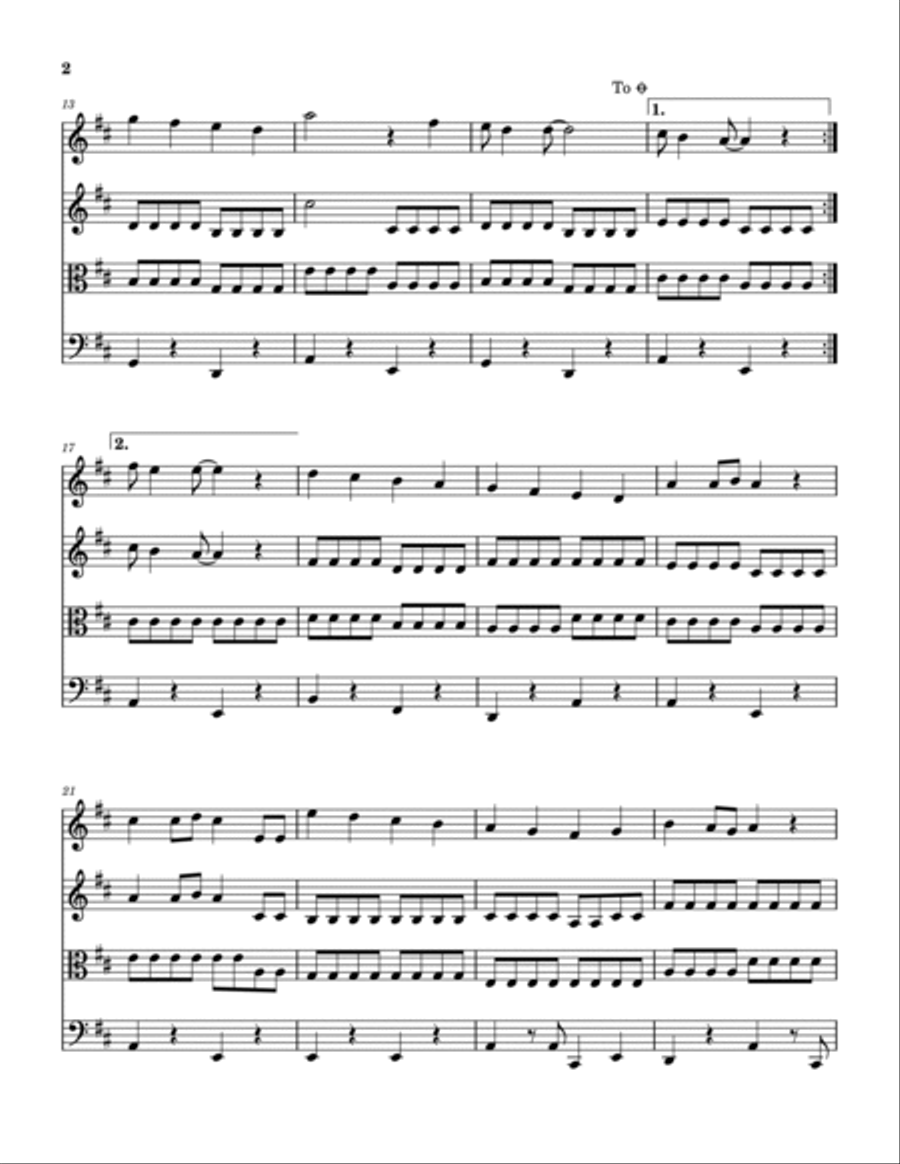 Thank You Girl Thank You Girl String Quartet scores gallery preview page 3