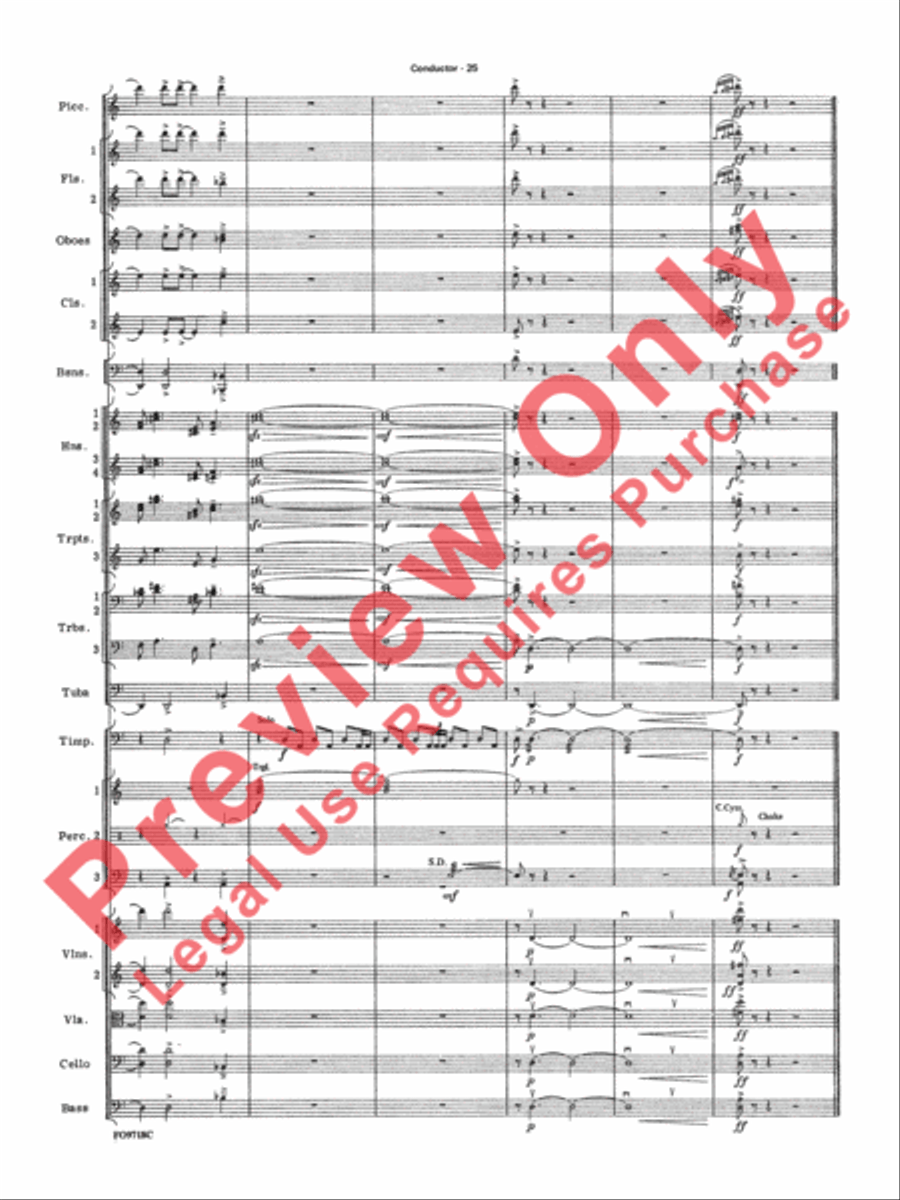 The Empire Strikes Back Medley Full Orchestra scores gallery preview page 28