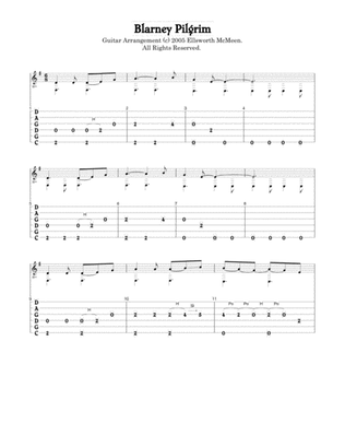 Blarney Pilgrim Jig arranged for fingerstyle guitar (CGDGAD tuning)