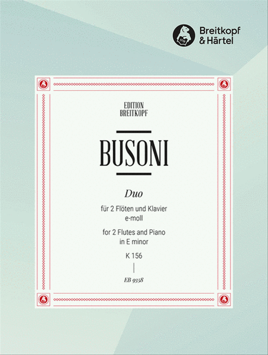 Duet in E minor K 156 Piano Trio scores gallery preview page 1