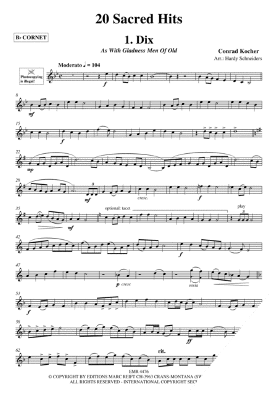 20 Sacred Hits 20 Sacred Hits Cornet scores gallery preview page 3