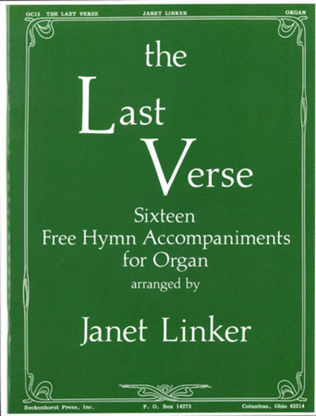 Book cover for The Last Verse for Organ