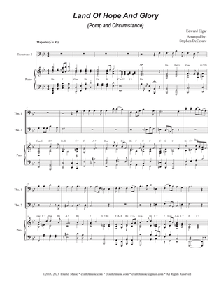 Land Of Hope And Glory (Pomp and Circumstance) (Trombone Duet)