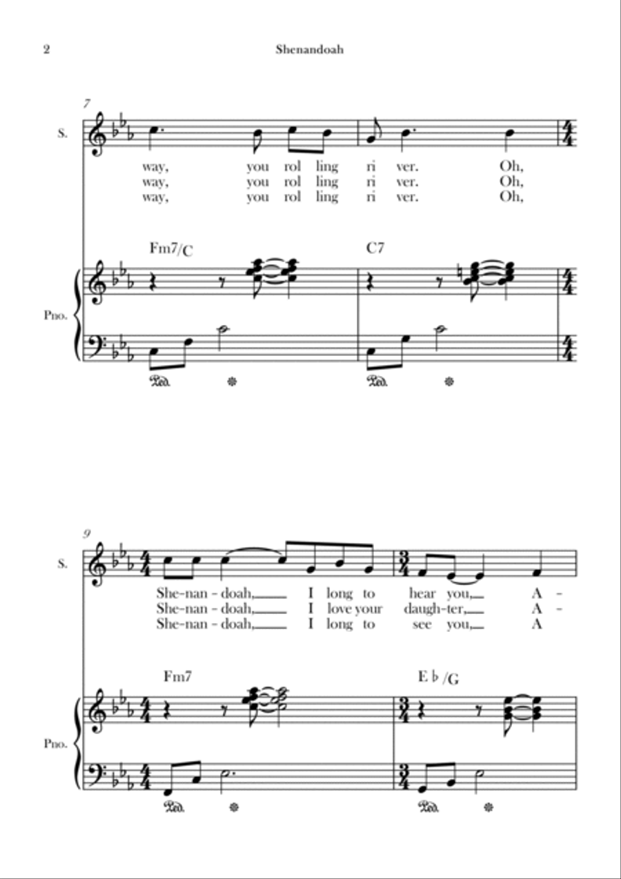 Shenandoah Shenandoah Chamber Music scores gallery preview page 2