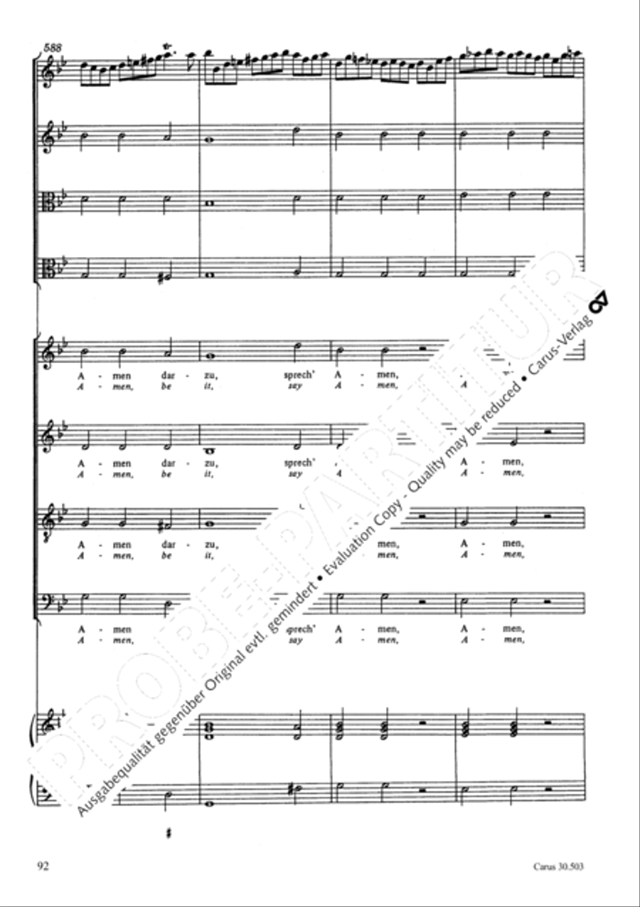 My beloved, you are fair (Meine Freundin, du bist schon) 4-Part scores gallery preview page 95