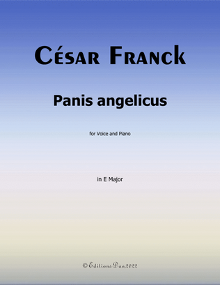 Book cover for Panis angelicus, by Franck, in E Major