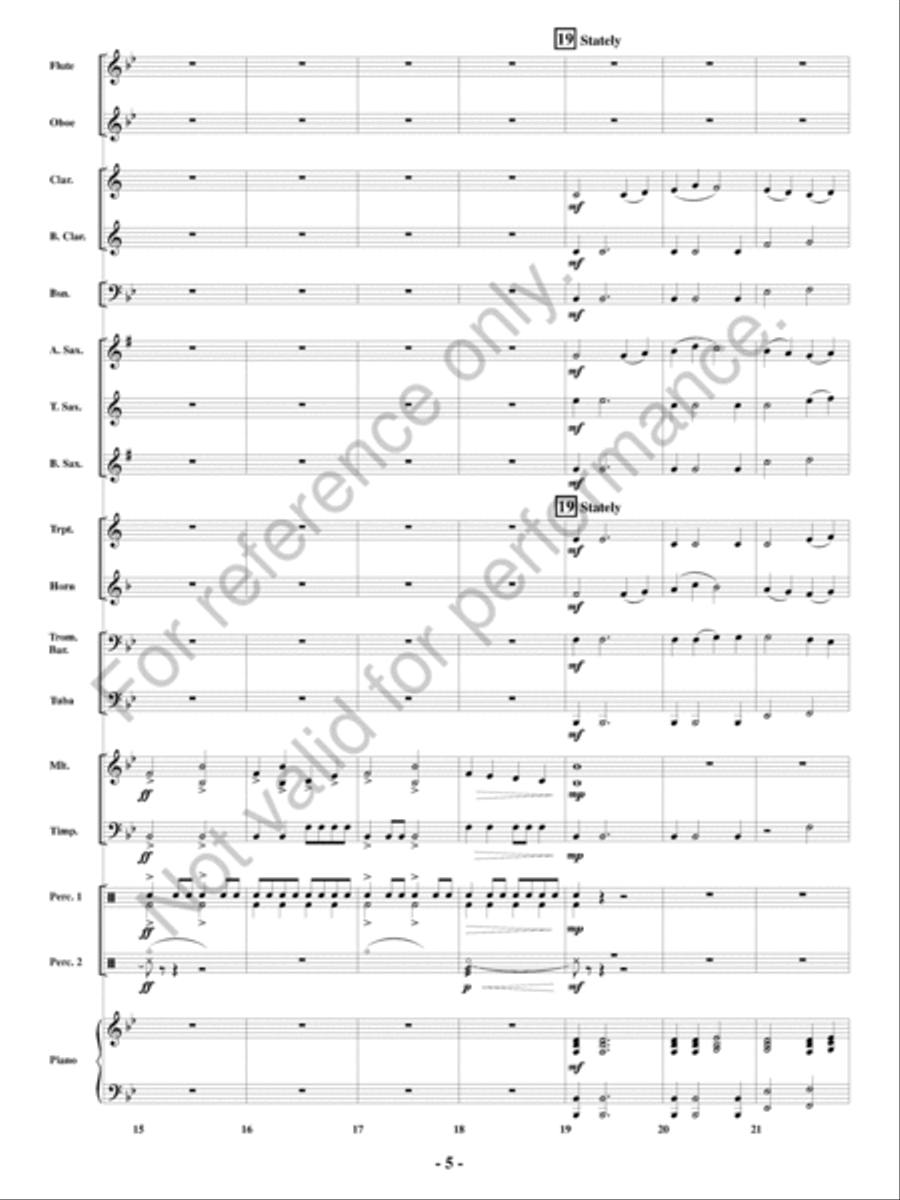 Reign Concert Band scores gallery preview page 6