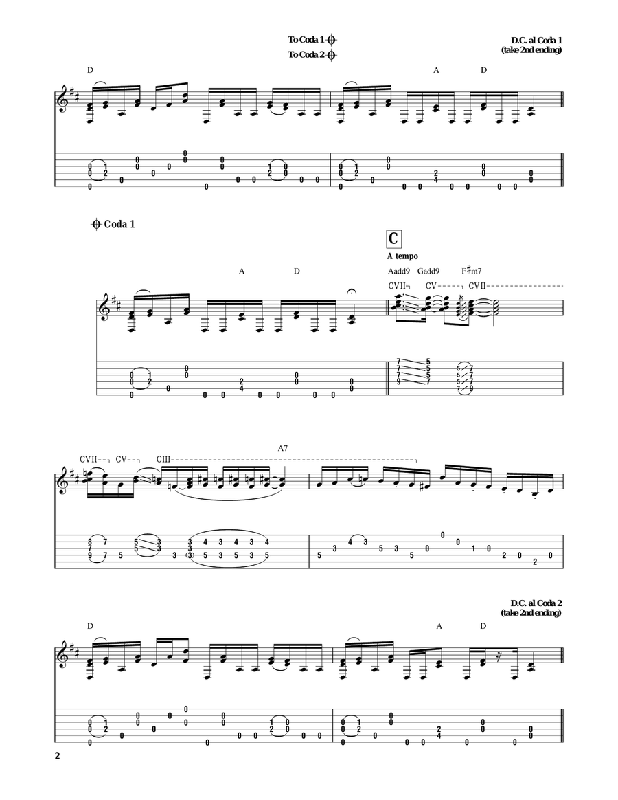 Little Martha Guitar Solo scores gallery preview page 2