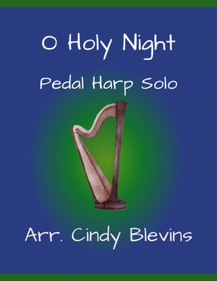 Book cover for O Holy Night, for Pedal Harp