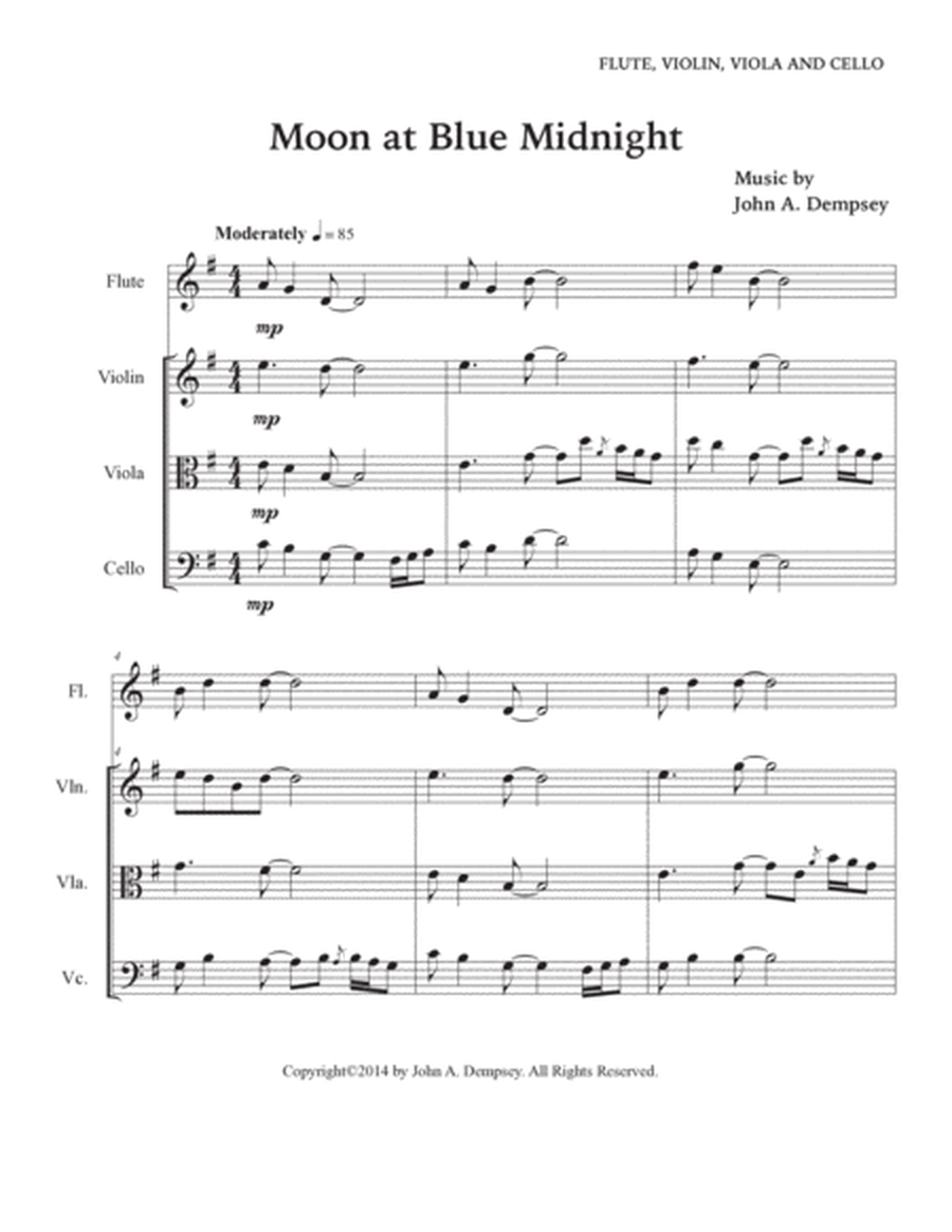Moon at Blue Midnight (Quartet for Flute, Violin, Viola and Cello) image number null