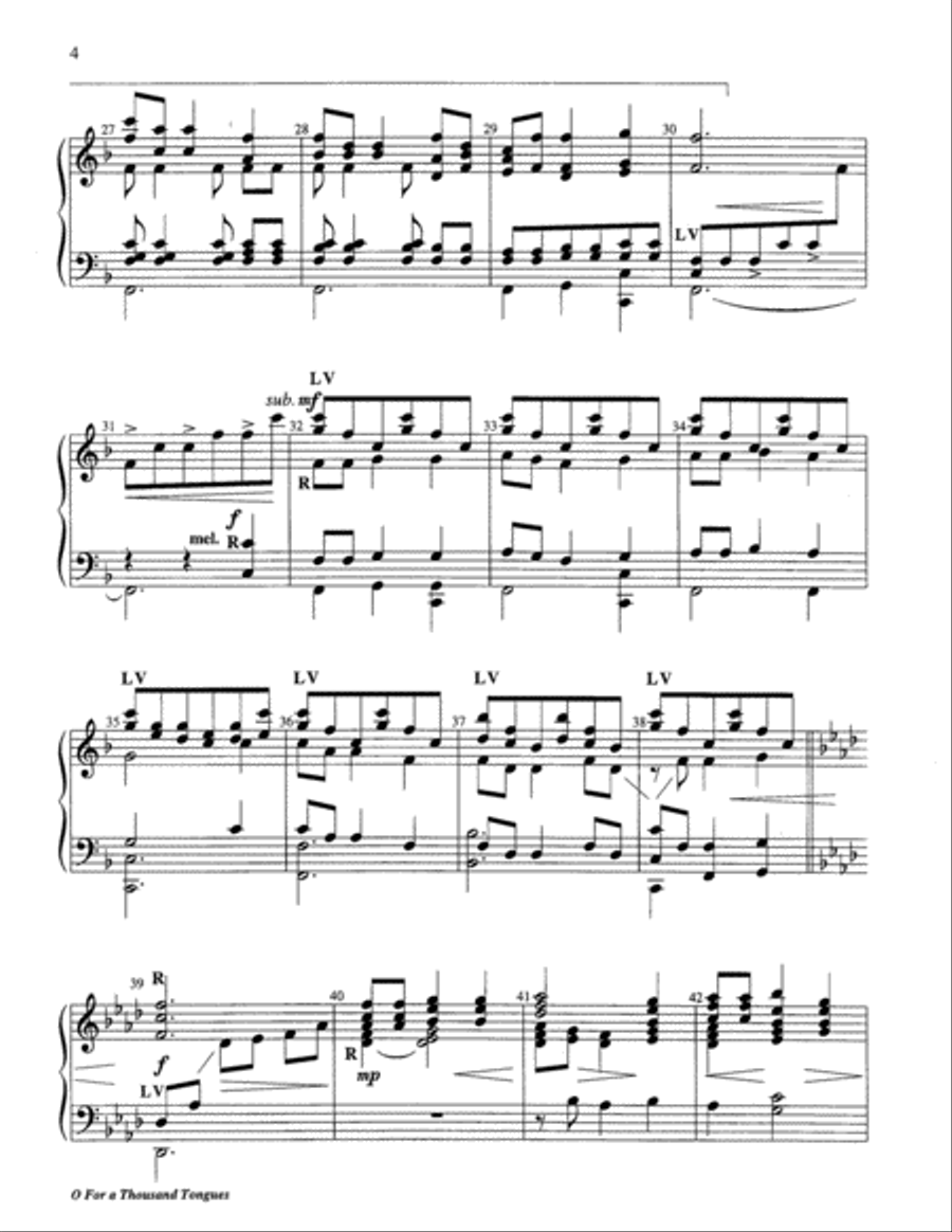 O for a Thousand Tongues 5-Octaves scores gallery preview page 10