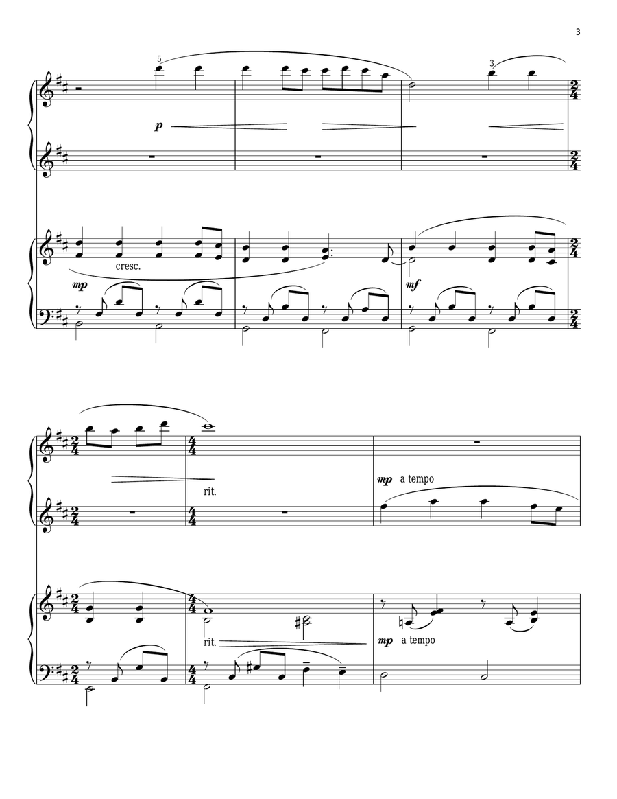 As The Deer (arr. Phillip Keveren) Piano Duet scores gallery preview page 3