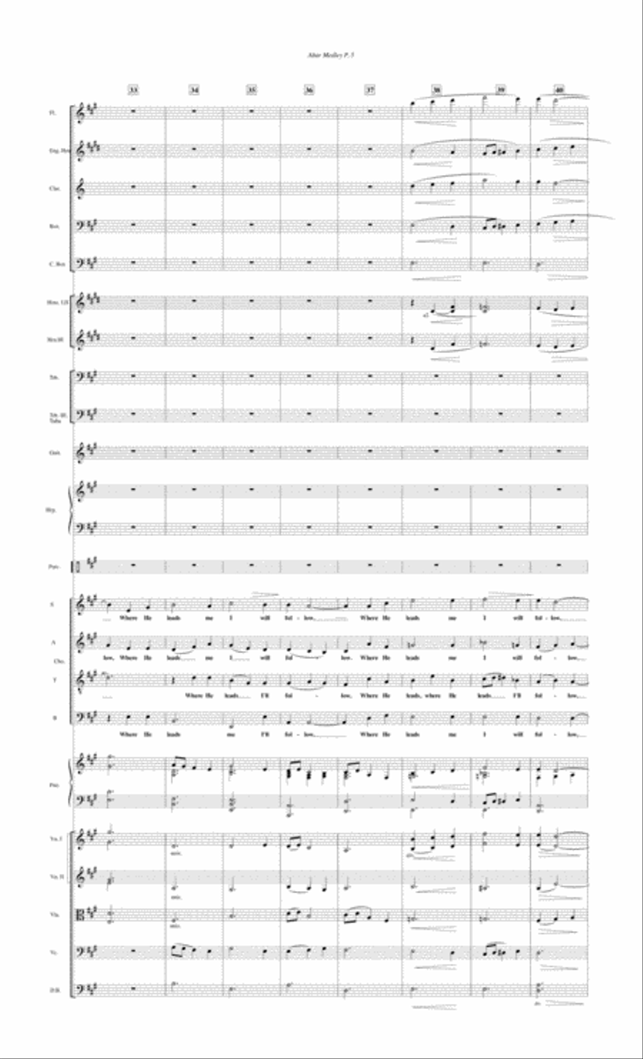 Altar Medley--Full Score.pdf Full Orchestra scores gallery preview page 5