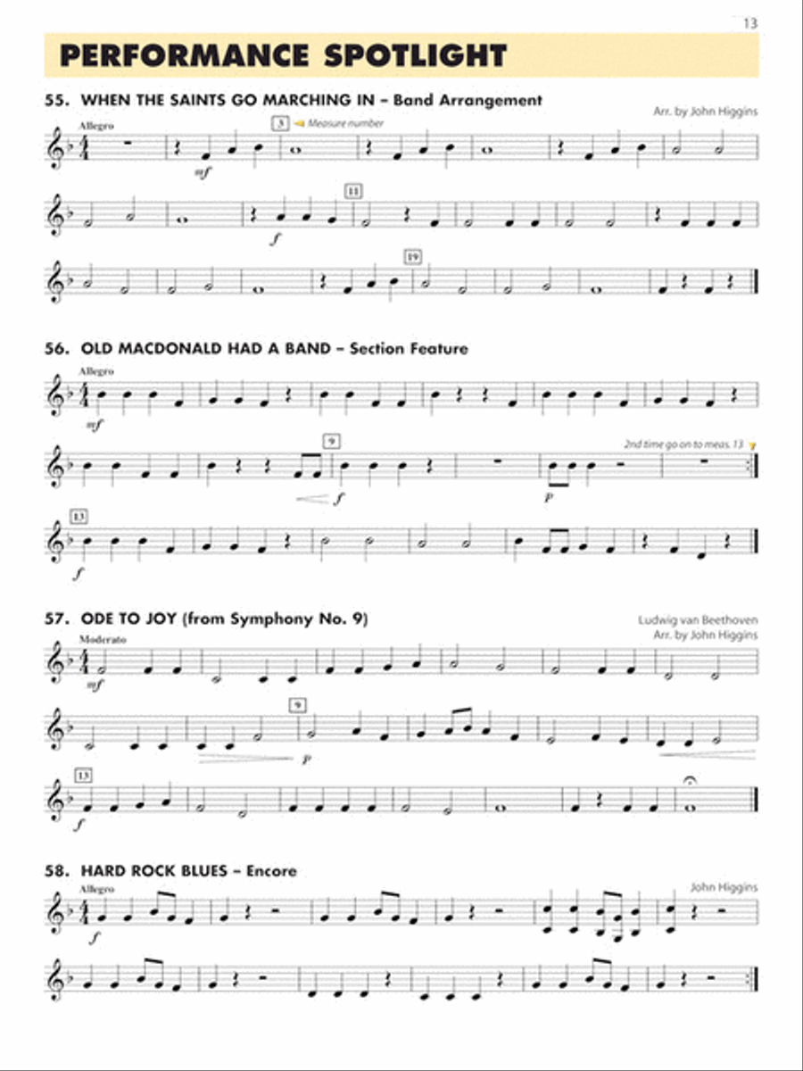Essential Elements for Band – F Horn Book 1 with EEi Concert Band Methods scores gallery preview page 5