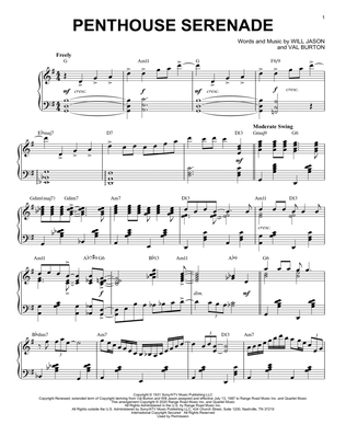 Penthouse Serenade [Jazz version] (arr. Brent Edstrom)