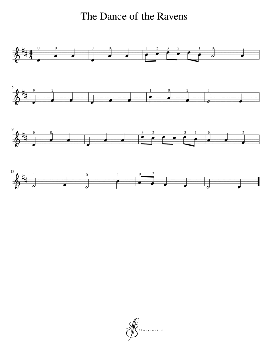 The Dance of the Ravens Violin Solo scores gallery preview page 1