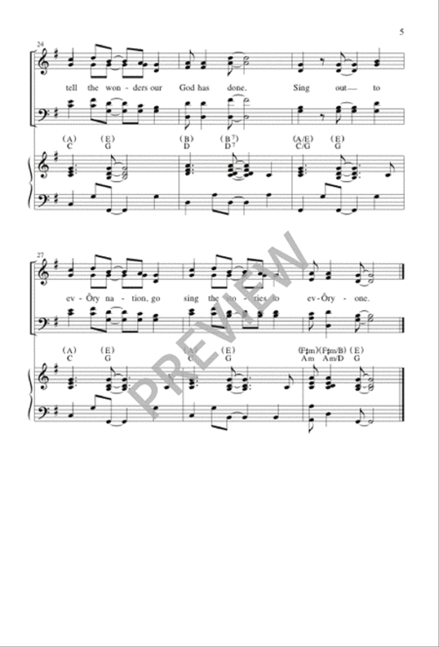 Go Out 4-Part scores gallery preview page 5