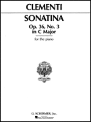 Book cover for Sonatina in C Major, Op. 36, No. 3