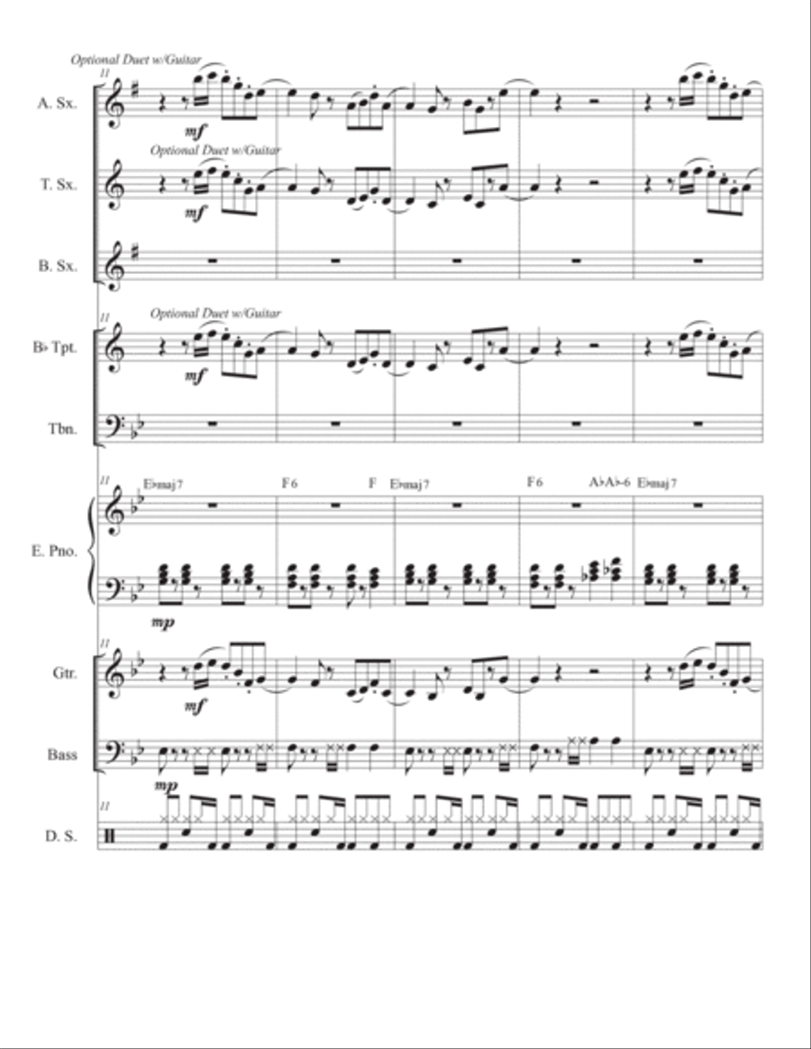 Smile Meditation Jazz Ensemble scores gallery preview page 4