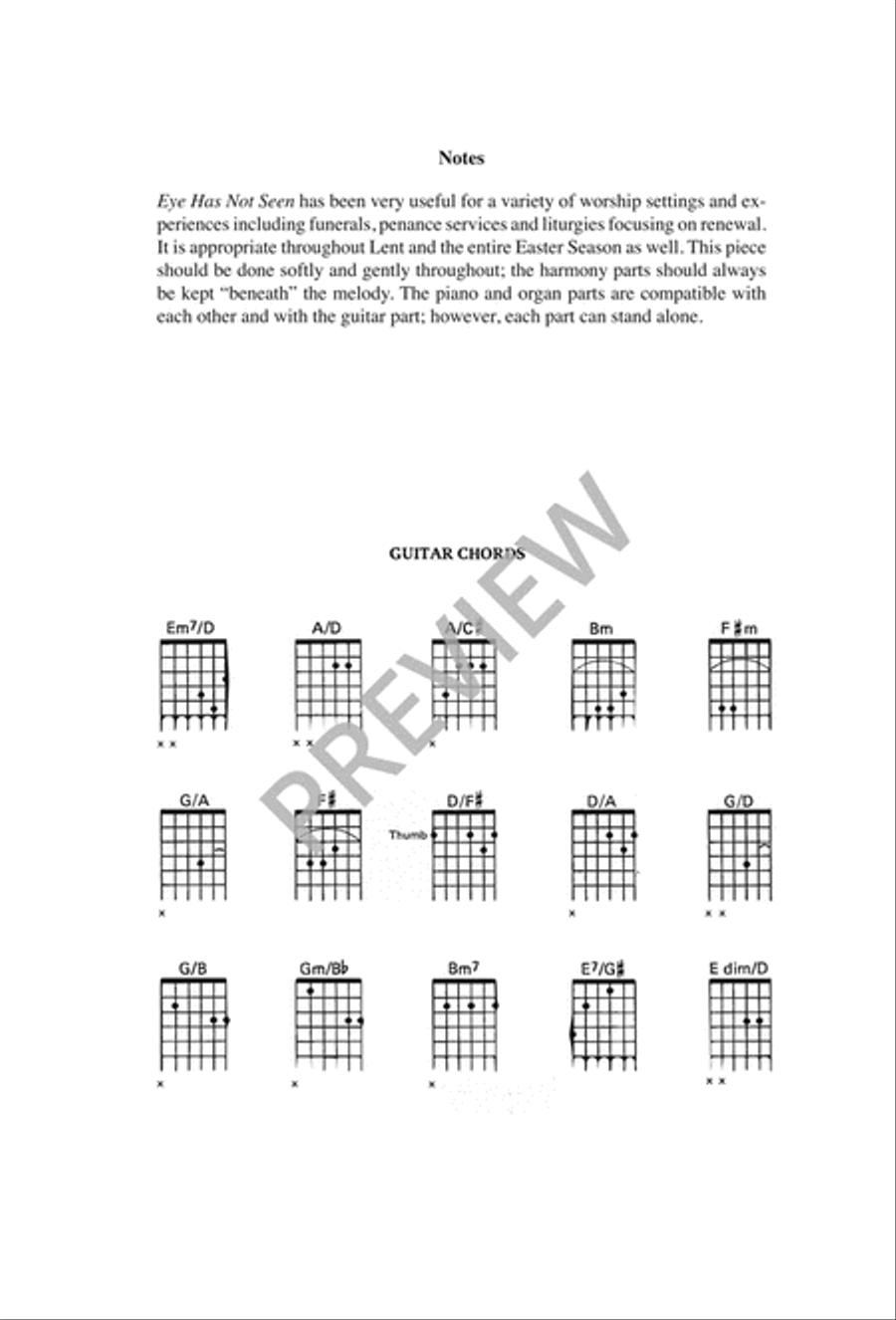 Eye Has Not Seen 4-Part scores gallery preview page 3